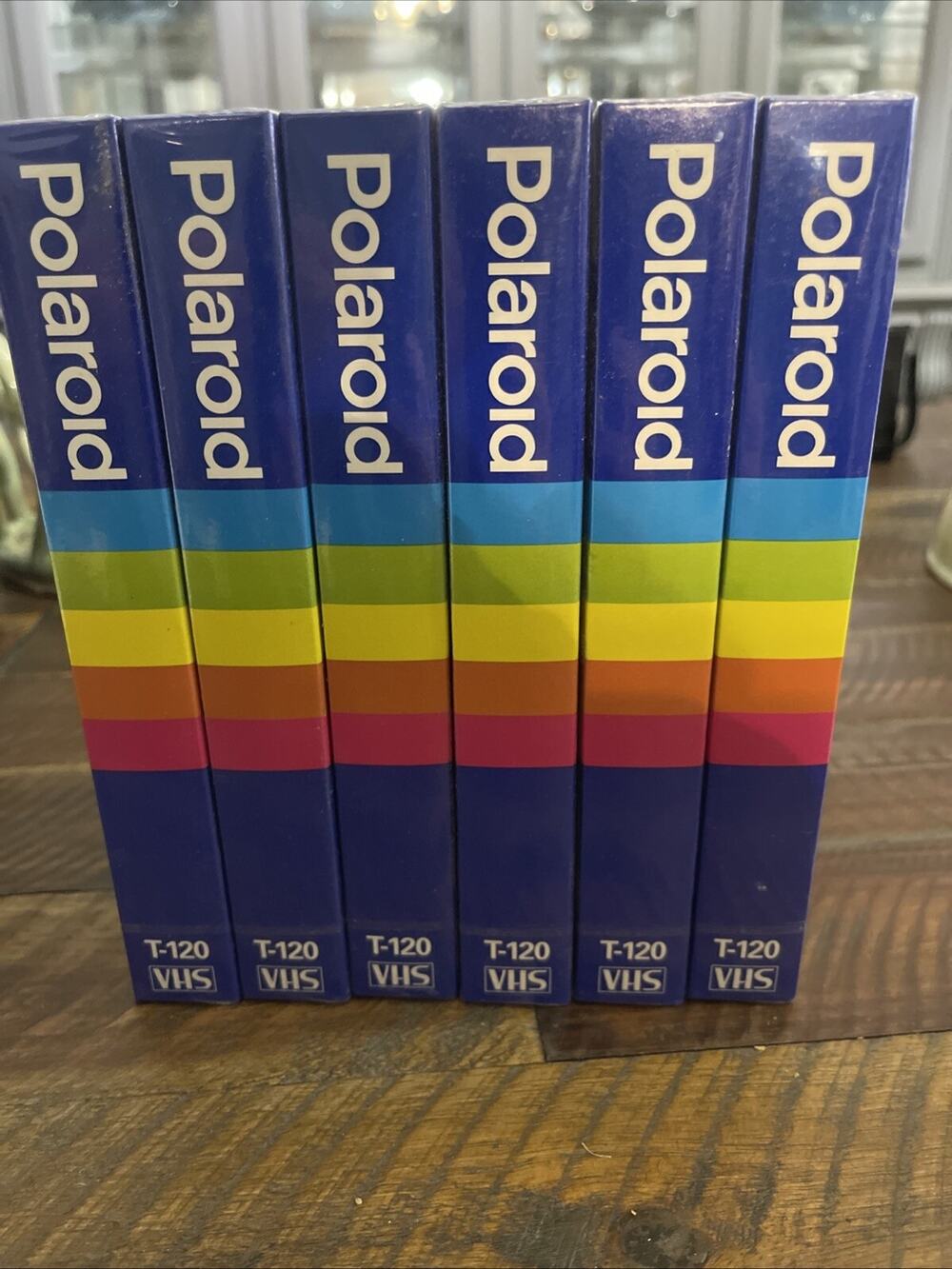 NEW SEALED Polaroid Blank VHS Tape Lot of 6 Supercolor Plus T-120
